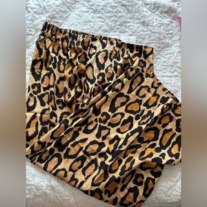 Cato Leopard Print Wide Leg Pants